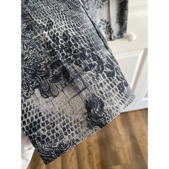 Lisette Montreal Womens 8 Green Paisley Straight Leg Pants Quiet Luxury - Picture 4 of 7